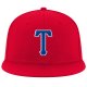 Custom Red Royal-White Stitched Adjustable Snapback Hat